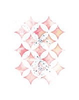 Pink Geometric Diamonds Fine Art Print