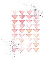 Pink Geometric Triangles Fine Art Print
