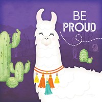 Be Proud Llama Framed Print