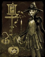 Halloween Graveyard - C Framed Print