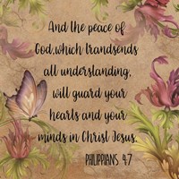 Floral Bible Verse - B Fine Art Print