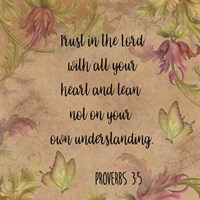 Floral Bible Verse - C Fine Art Print