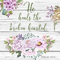 Garden Florals Bible Verse - B Fine Art Print