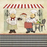 French Cafe Chefs - B Fine Art Print
