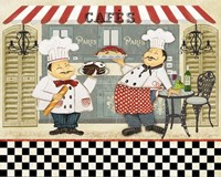 French Cafe Chefs Fine Art Print