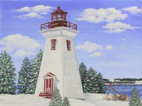 Winter Lighthouse A Fine Art Print