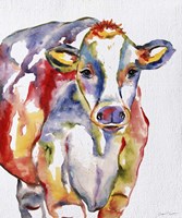 Colorful Cow B Fine Art Print
