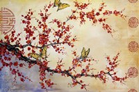 Butterfly Blossoms - Asian Fine Art Print