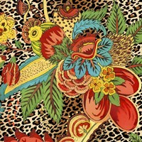 Floral Leopard 1 Fine Art Print