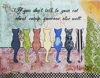 Cat Talk Fine Art Print