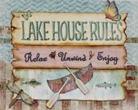 Lake House Rules Fine Art Print
