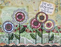 Live Well Flowers Fine Art Print