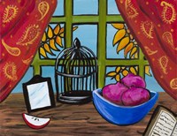 Empty Desk Cage Fine Art Print