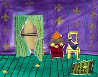 Lemon Strewn Purple Room Fine Art Print