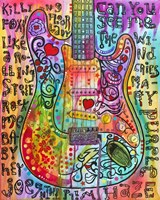 Jimmies Guitar Fine Art Print