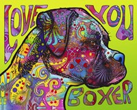 Love You Boxer Fine Art Print