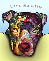 Love Is A Pittie Fine Art Print