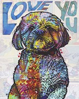 Love You Shih Tzu Fine Art Print