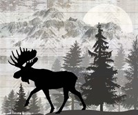 Blue Bear Lodge Sign 11 Framed Print