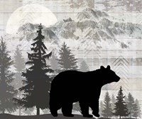 Blue Bear Lodge Sign 12 Fine Art Print