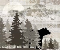 Blue Bear Lodge Sign 14 Fine Art Print