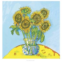 Sunflowers For Matisse Fine Art Print