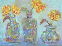 Nina's Three Bud Vases Fine Art Print