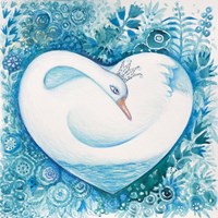 White Swan Fine Art Print