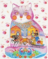 Pink Cat 1 Fine Art Print