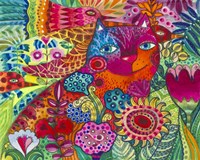 Red Cat Fine Art Print