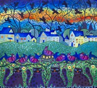 Black Cats Fine Art Print