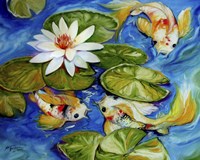 Dance Of The Koi 2 Fine Art Print