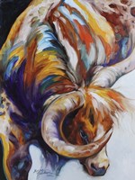 Longhorn Abstract Fine Art Print