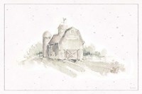 Farm Friends XV Barn Neutral Fine Art Print