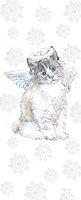 Christmas Kitties I Snowflakes Fine Art Print
