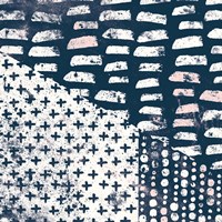 Mark Making Tile II with Blush Fine Art Print