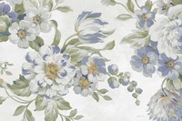 Antique Flowers Light Crop Fine Art Print