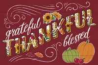 Thankful I Red Fine Art Print