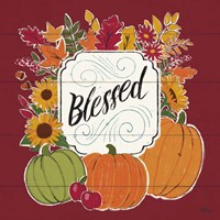 Thankful III Red Fine Art Print