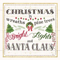 Winter Wonderland VI Shiplap Fine Art Print