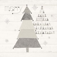 Christmas Patchwork I Neutral Fine Art Print