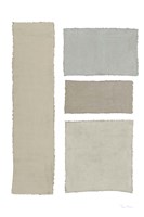 Painted Weaving III on White v2 Framed Print