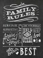 Family Rules I v2 Fine Art Print