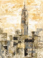 Manhattan Gray and Gold II Fine Art Print