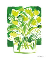 Lemon Green Tulips II Fine Art Print