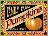 Pumpkin Crate Label Fine Art Print