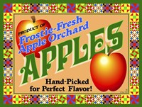 Apple Crate Label Fine Art Print