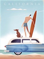 California Surfing Fine Art Print