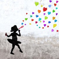 Love Bubbles (detail) Fine Art Print