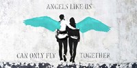Angels Like Us (Aqua) Fine Art Print